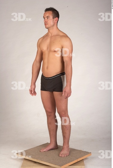 Whole Body Man Underwear Muscular Studio photo references