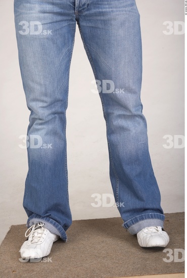 Calf Whole Body Man Casual Jeans Muscular Studio photo references