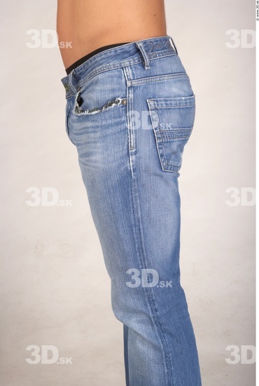 Thigh Whole Body Man Casual Jeans Muscular Studio photo references