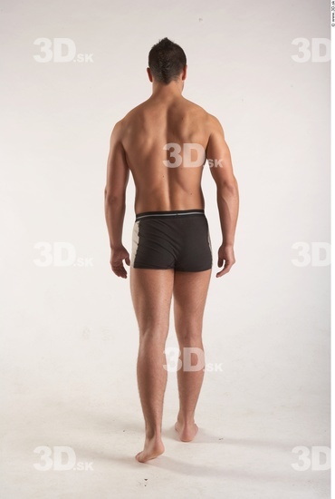 Whole Body Man Animation references Underwear Muscular Studio photo references