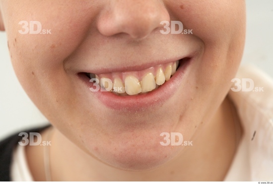 Teeth Woman White Chubby