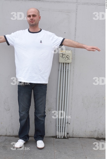 Whole Body Man T poses Casual T shirt Slim Street photo references