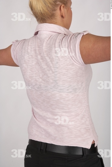 Upper Body Whole Body Woman Casual Shirt T shirt Chubby Studio photo references