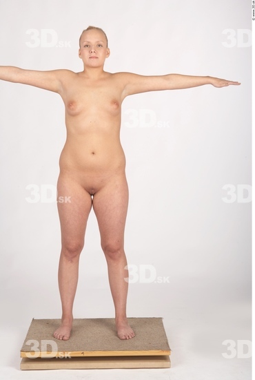 Whole Body Woman T poses Nude Chubby Studio photo references