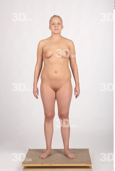 Whole Body Woman Nude Chubby Studio photo references