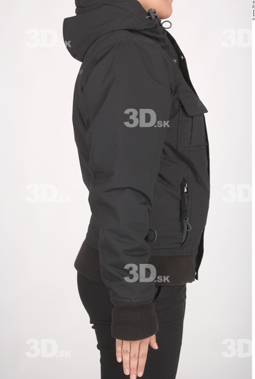 Arm Whole Body Woman Casual Windbreaker Chubby Studio photo references