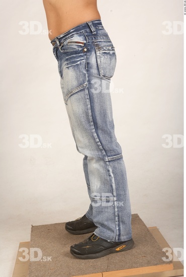 Leg Whole Body Man Casual Jeans Muscular Studio photo references