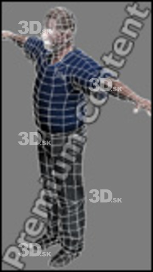 3D model White Man