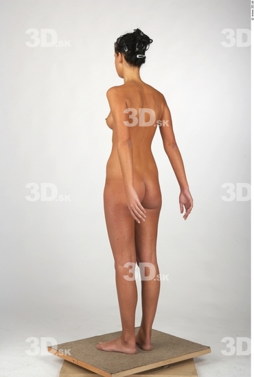 Whole Body Woman Nude Slim Studio photo references