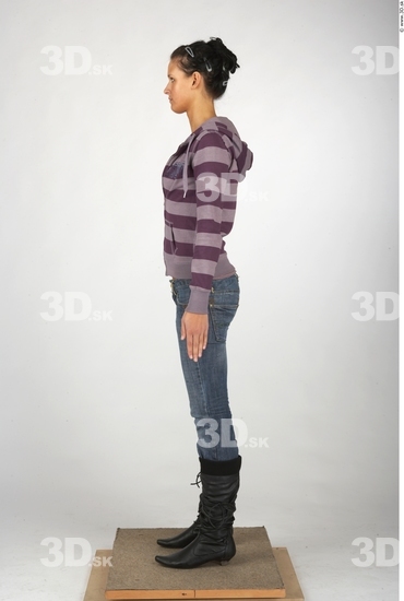 Whole Body Woman Casual Slim Studio photo references