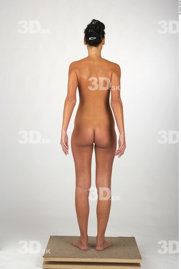 Whole Body Woman Nude Slim Studio photo references