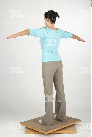 Whole Body Woman T poses Casual Average Studio photo references