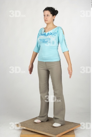 Whole Body Woman Casual Average Studio photo references