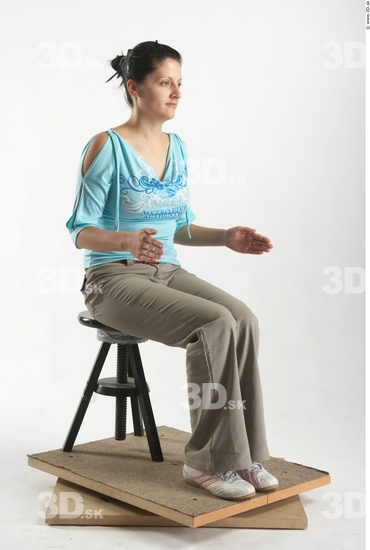 Whole Body Woman Artistic poses White Casual Average