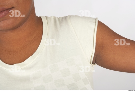 Arm Whole Body Woman Casual Shirt T shirt Chubby Studio photo references