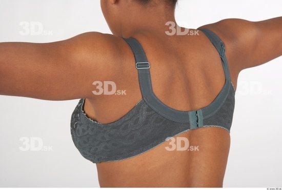 Whole Body Back Woman Underwear Bra Chubby Studio photo references