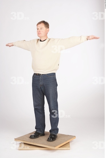 Whole Body Man T poses Casual Average Studio photo references