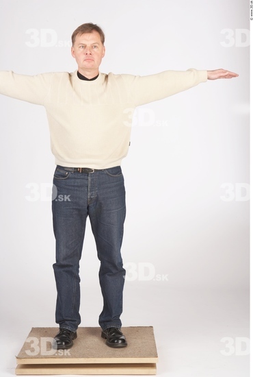 Whole Body Man T poses Casual Average Studio photo references