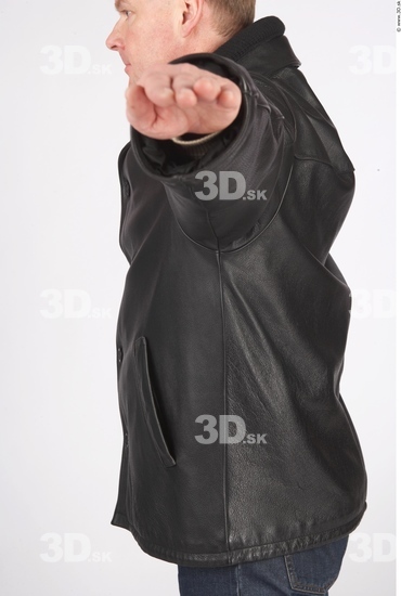 Upper Body Whole Body Man Casual Jacket Average Studio photo references