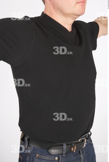 Upper Body Whole Body Man Casual Shirt T shirt Average Studio photo references