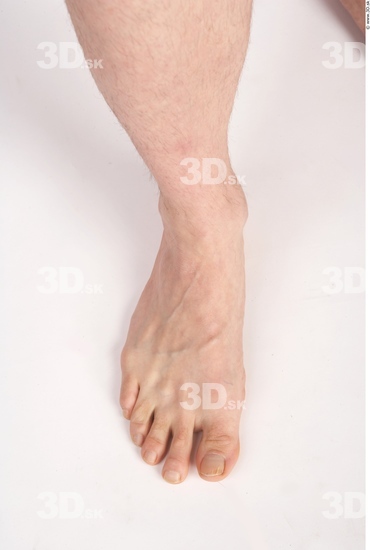 Foot Whole Body Man Nude Average Studio photo references