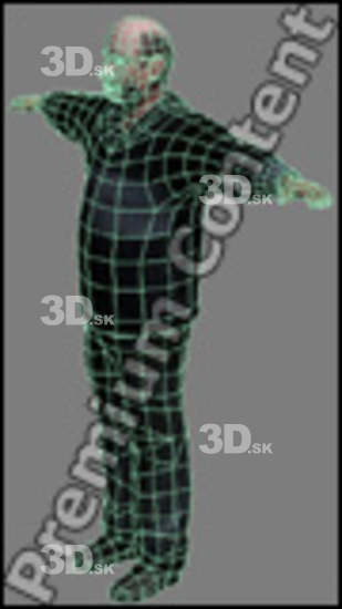 3D model White Man