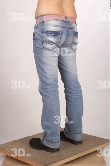 Leg Whole Body Woman Casual Jeans Overweight Studio photo references
