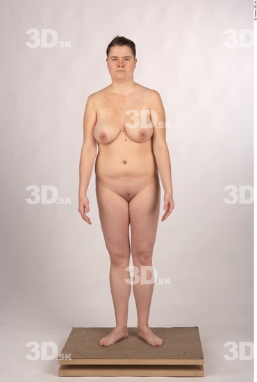 Whole Body Woman Nude Overweight Studio photo references