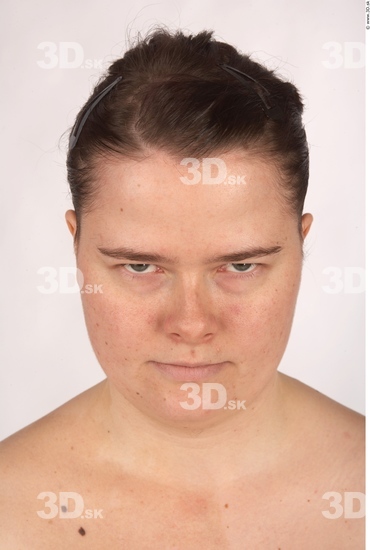 Whole Body Head Woman Overweight Studio photo references