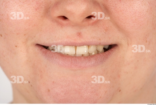 Whole Body Teeth Woman Overweight Studio photo references