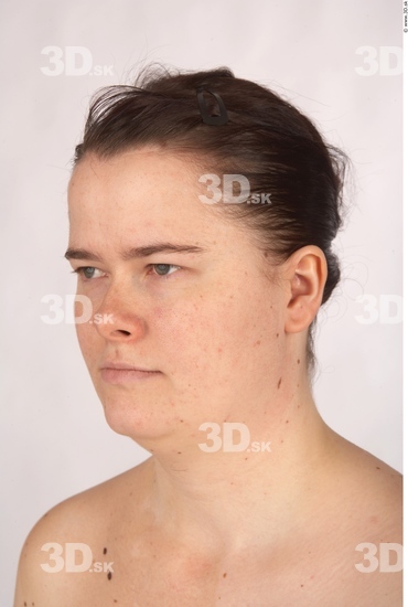 Whole Body Head Woman Overweight Studio photo references