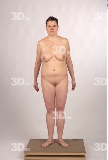 Whole Body Woman Nude Overweight Studio photo references