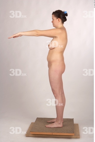 Whole Body Woman Nude Overweight Studio photo references