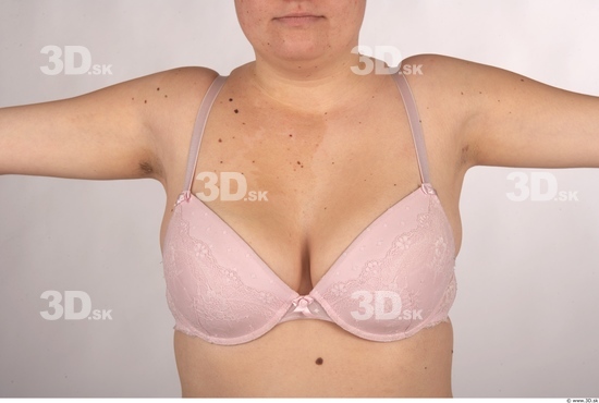 Chest Whole Body Woman Underwear Bra Overweight Studio photo references