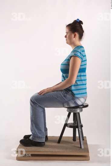 Whole Body Woman Artistic poses White Casual Overweight