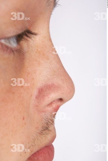 Nose Whole Body Man Slim Studio photo references