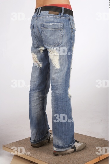 Leg Whole Body Man Casual Jeans Slim Studio photo references