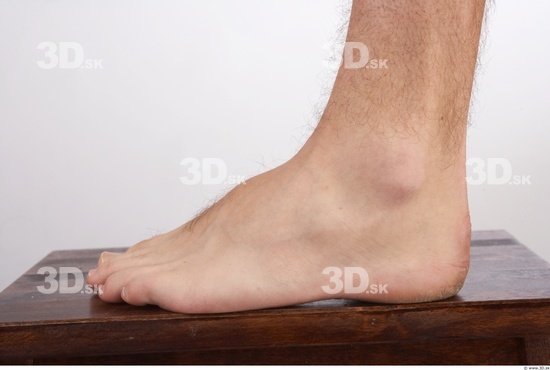 Foot Whole Body Man Nude Slim Studio photo references