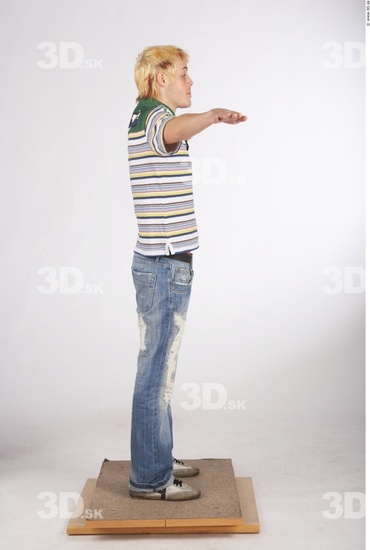 Whole Body Man T poses Casual Slim Studio photo references