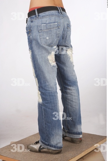 Leg Whole Body Man Casual Jeans Slim Studio photo references