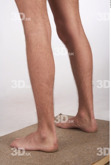 Calf Whole Body Man Nude Slim Studio photo references