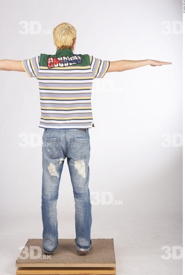 Whole Body Man T poses Casual Slim Studio photo references