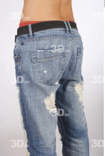 Thigh Whole Body Man Casual Jeans Slim Studio photo references