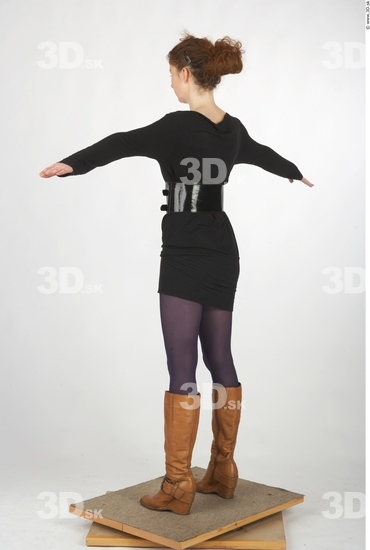 Whole Body Woman T poses Casual Slim Studio photo references