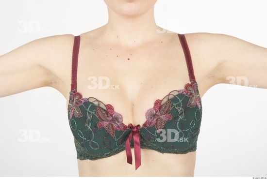 Chest Whole Body Woman Underwear Bra Slim Studio photo references