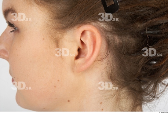 Ear Whole Body Woman Slim Studio photo references