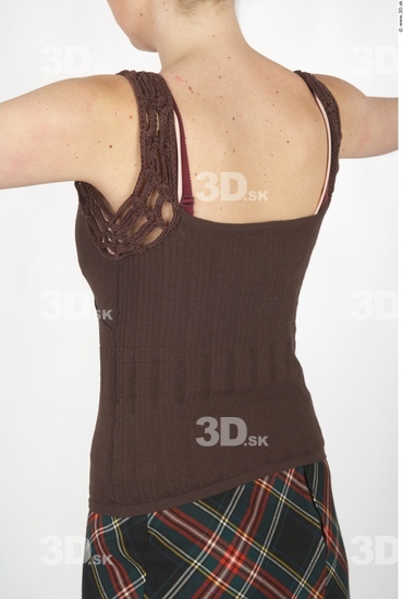 Upper Body Whole Body Woman Casual Singlet Slim Studio photo references