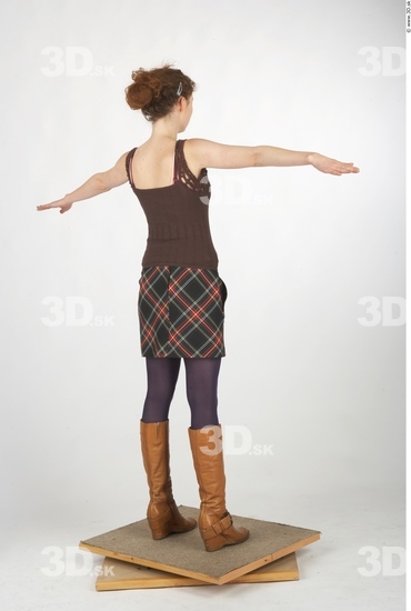 Whole Body Woman Animation references T poses Casual Slim Studio photo references