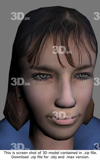 3D Model White Woman