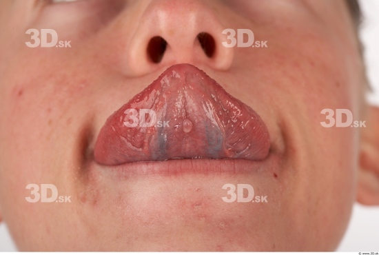 Whole Body Tongue Woman Slim Studio photo references